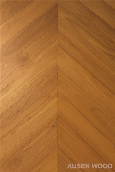 Glans-Brasiliansk Teak Chevron